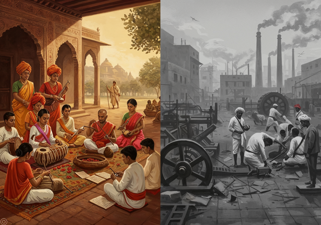 Neglect 64 Kalas in Education led Sub-Optimal Industrial Output Post Indian Independence